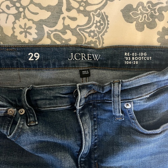 J. Crew High Rise Boot Cut Jeans in 2003 Super stretch Size 29 Style CC515 - Picture 4 of 9